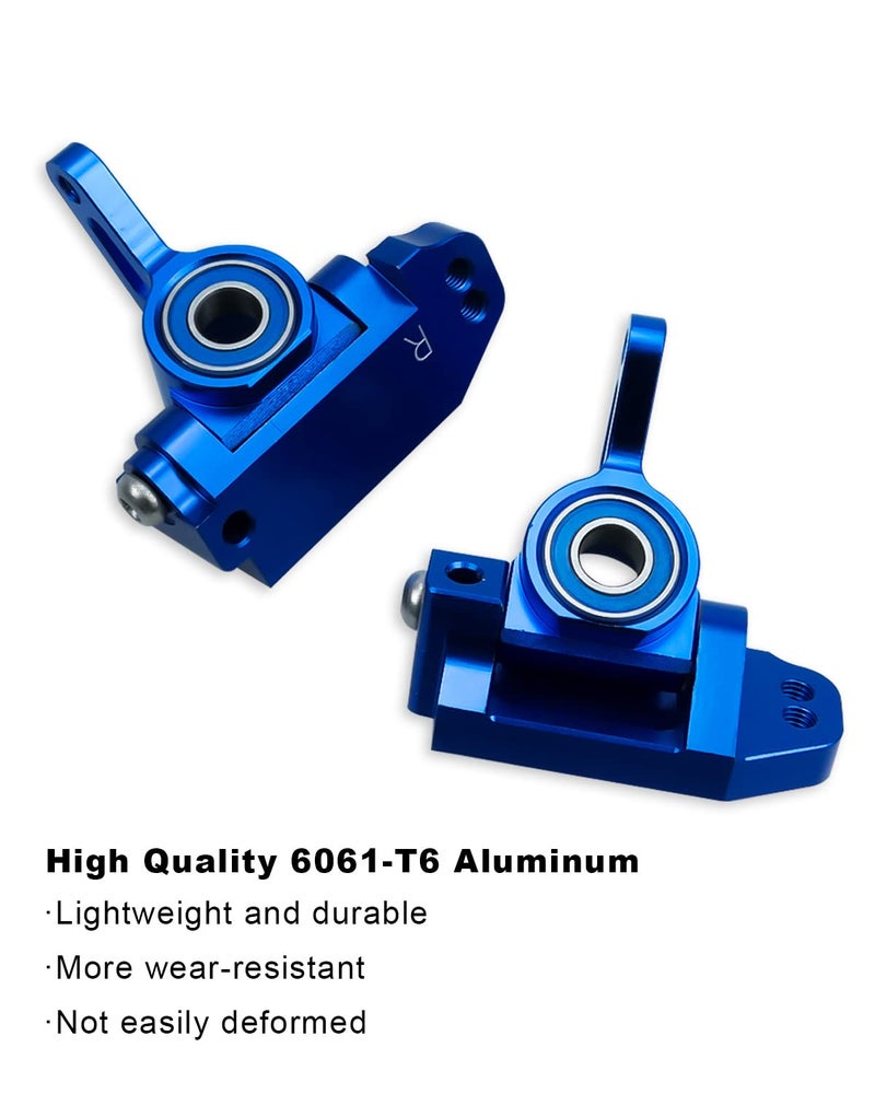 GUZIKO Caster Blocks and Steering Blocks Alloy Front Upgrades Parts Fits for Traxxas 1/10 2WD Slash Stampede Rustler Nitro Slash Replace 3736 3632 - Image 3